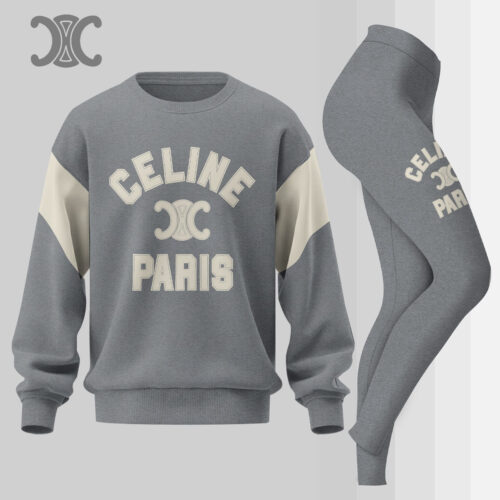 PREMIUM Luxury Brand Leggings and Sweatshirt Set For Women - NHP241003B