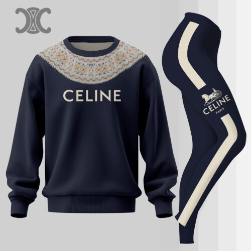 PREMIUM Luxury Brand Leggings and Sweatshirt Set For Women - NHP241003F